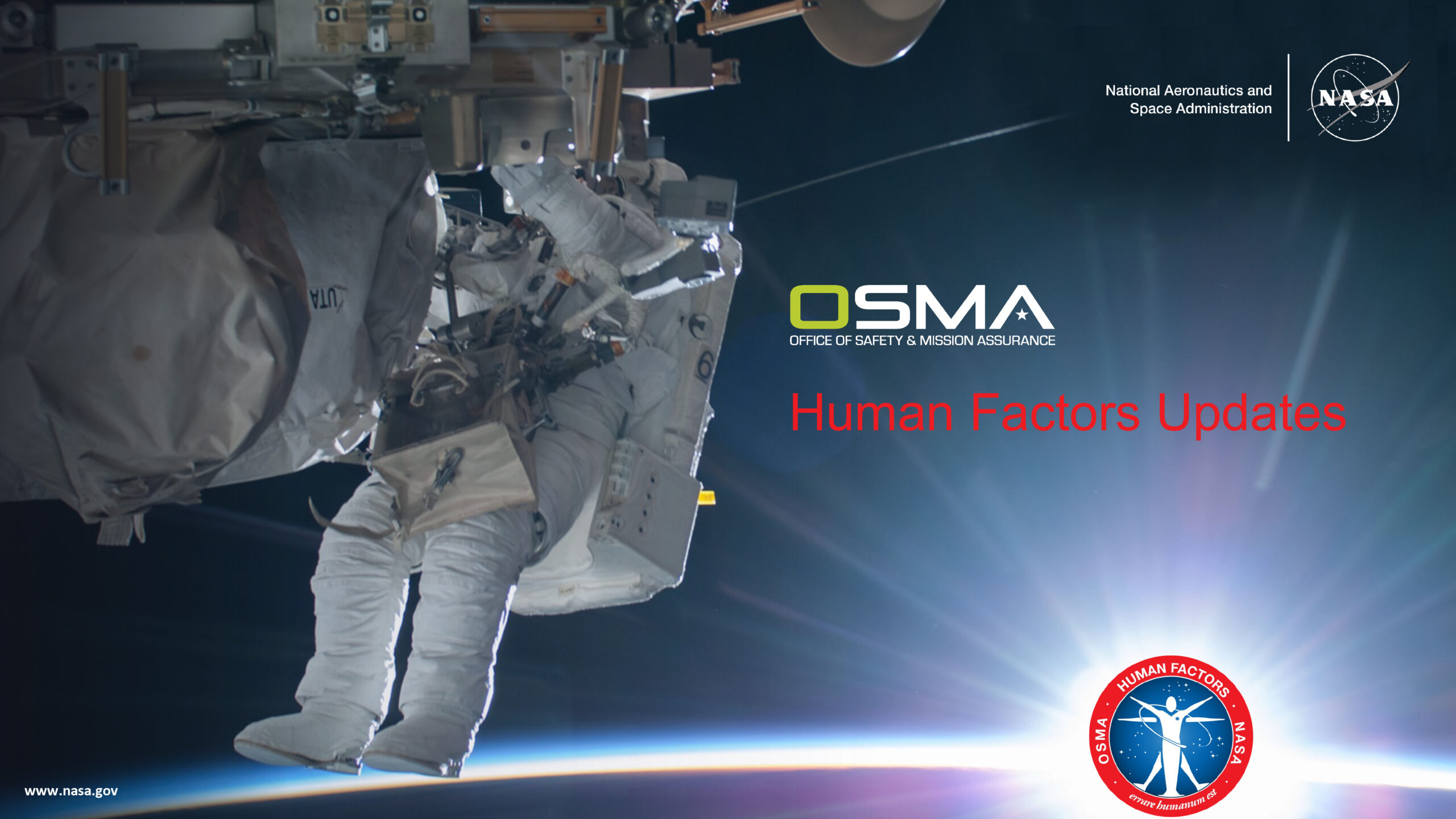 NASA Human Factors and Safety Culture Presentation